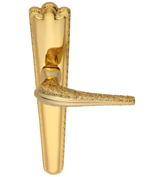 Dverová kľučka Mia štítková s poťahom 24k zlata
